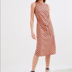 ZARA Belted Dress Polka Dot